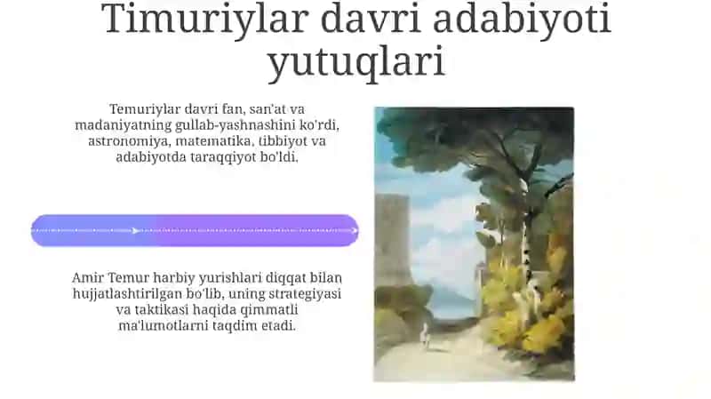 Temuriylar davrida fan, san'at va madaniyat 4