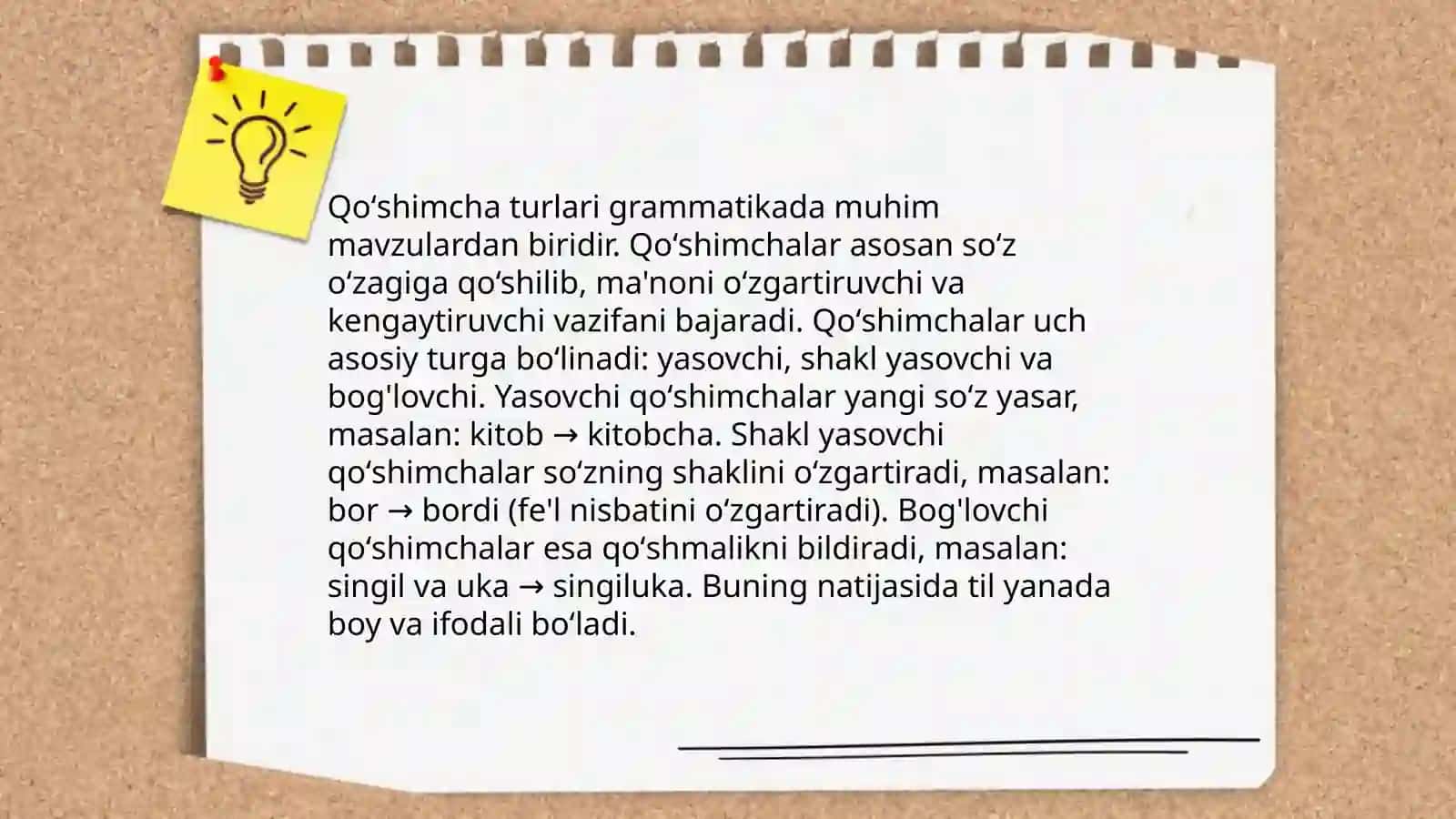 Asos va qoʻshimchalar imlosi 4