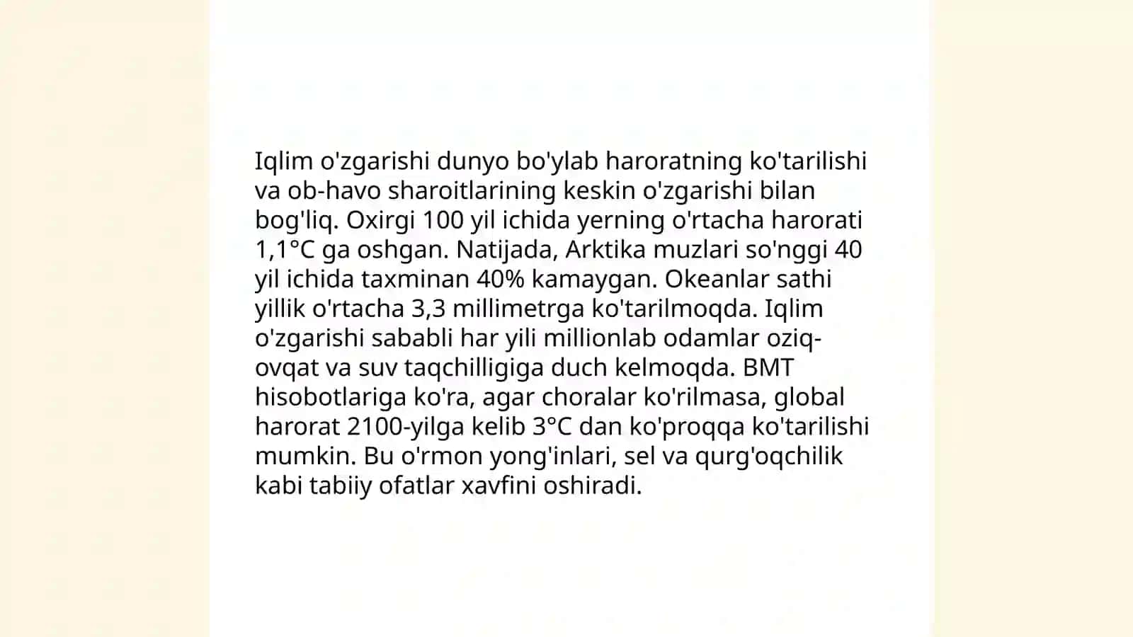 Ekologiya va tabiatni asrash mavzusida loiha ishi 4