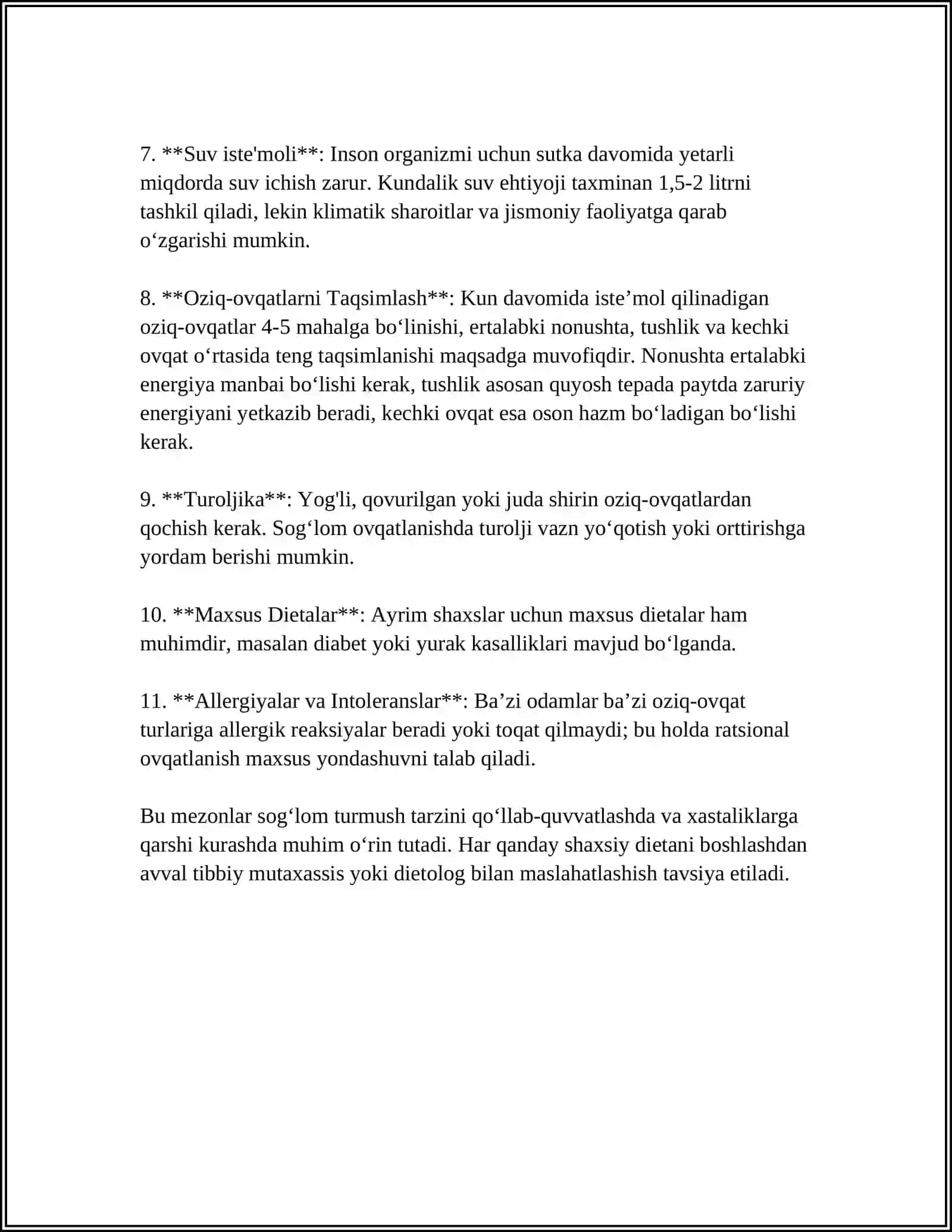 RATSIONAL OVQATLANISHNI TASHKIL QILISHDA MUTAXASSISNING VAZIFASI VA NAZORAT QILIB BORISH 4