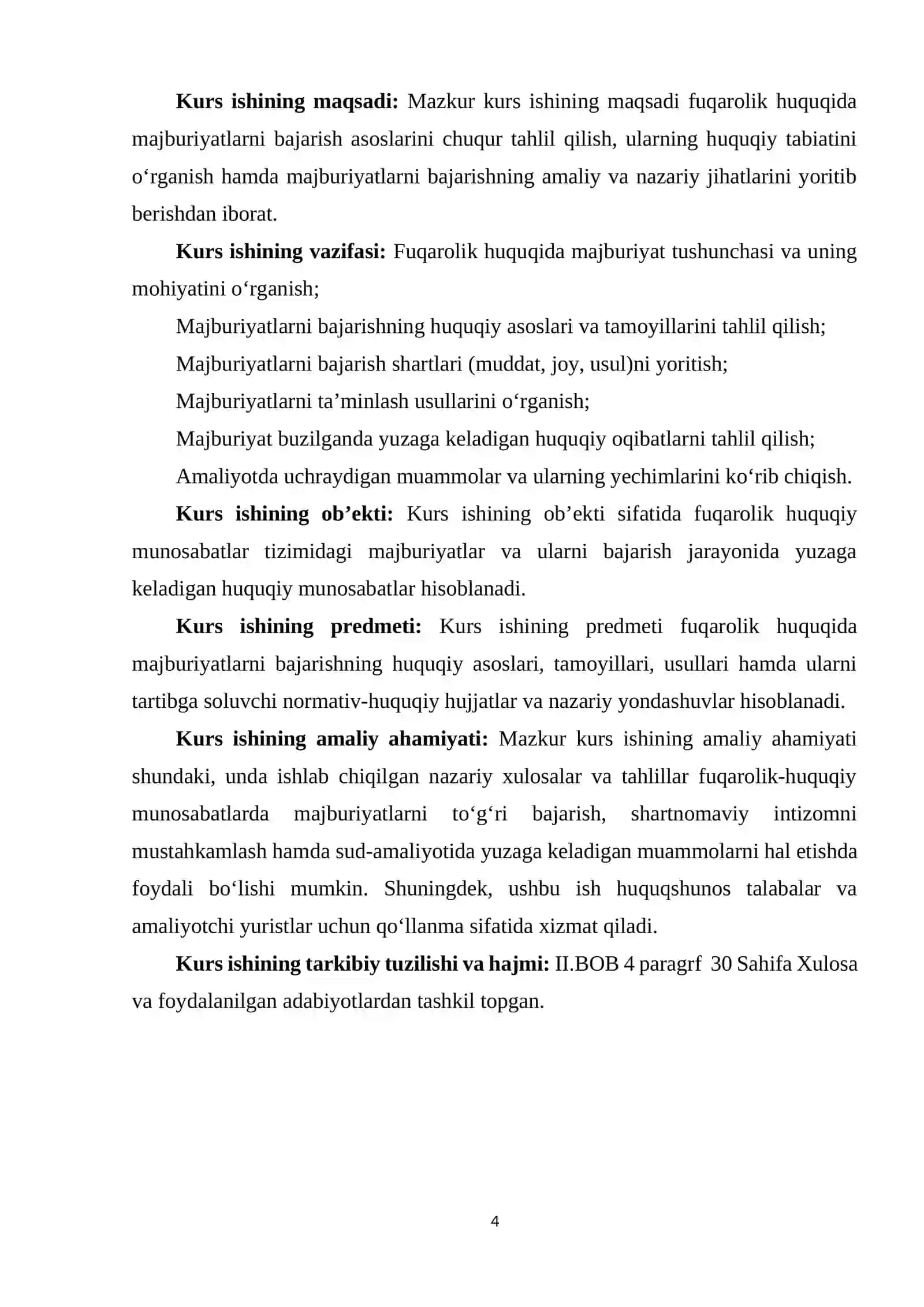 FUQAROLIK HUQUQIDA MAJBURIYATLARNI BAJARISH ASOSLARI 4
