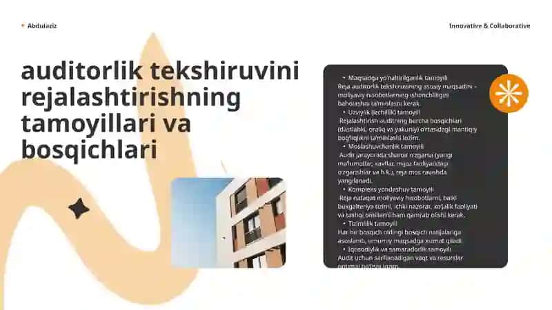 Auditorlik tekshiruvida rejalashtirish 4