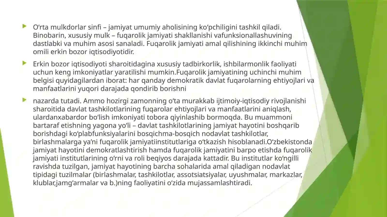 O’ZBEKISTONNI RIVOJLANTIRISH STRATEGIYASI FUQAROLIK JAMIYATI FANIDAN MUSTAQIL ISHI 4