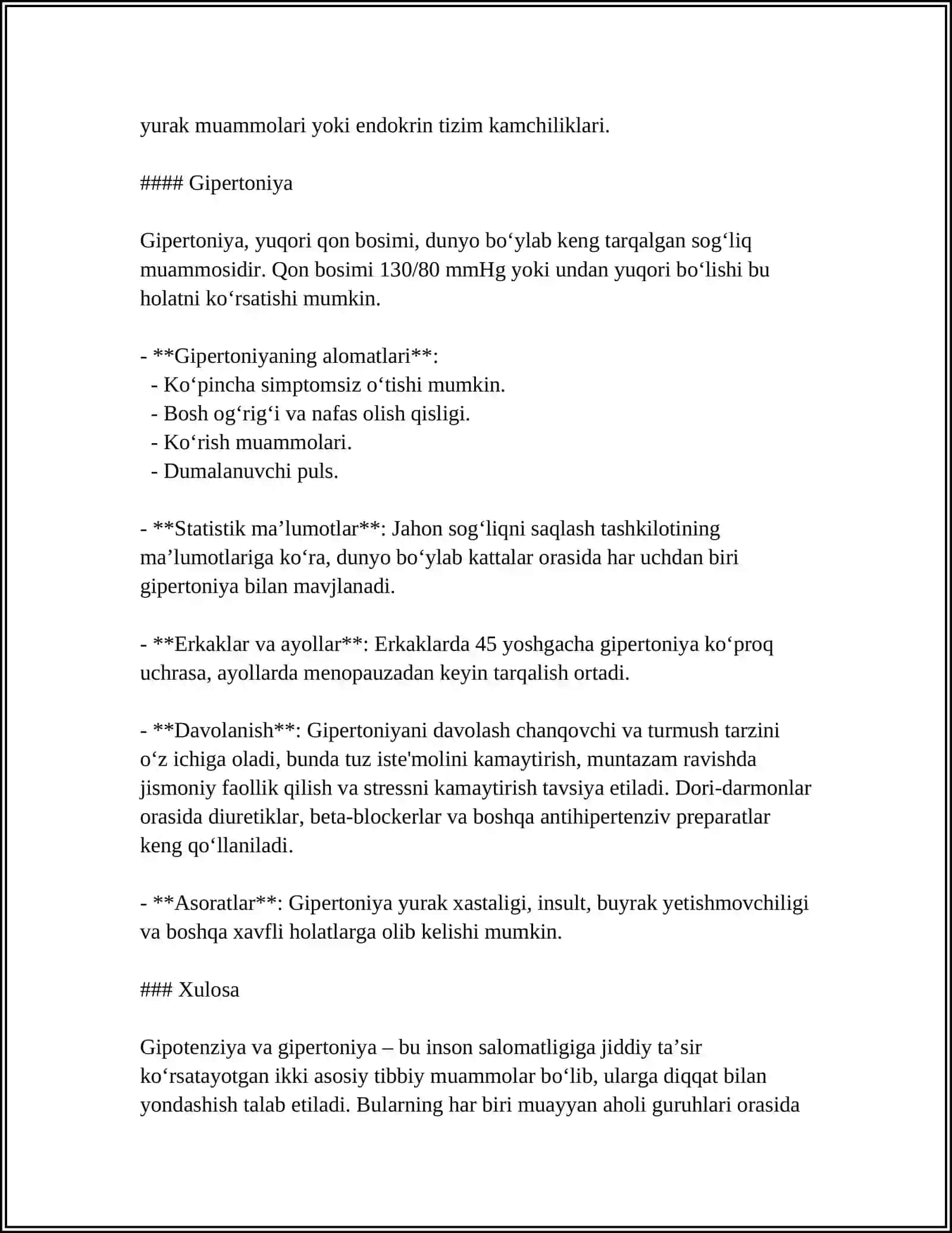 GIPOTENZIV VOSITALAR. GIPERTENZIV VOSITALAR 4