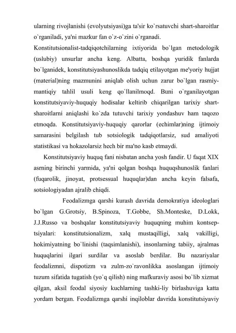Konstitutsiyaviy huquq fanining prеdmеti, o`rganish usullari va tizimi 4