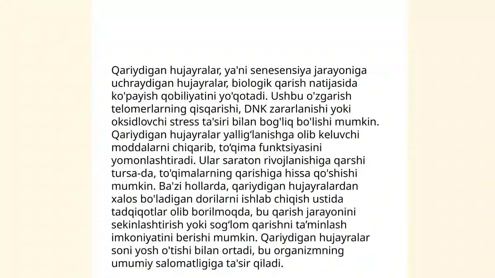 Qarish fiziologiyasi 4
