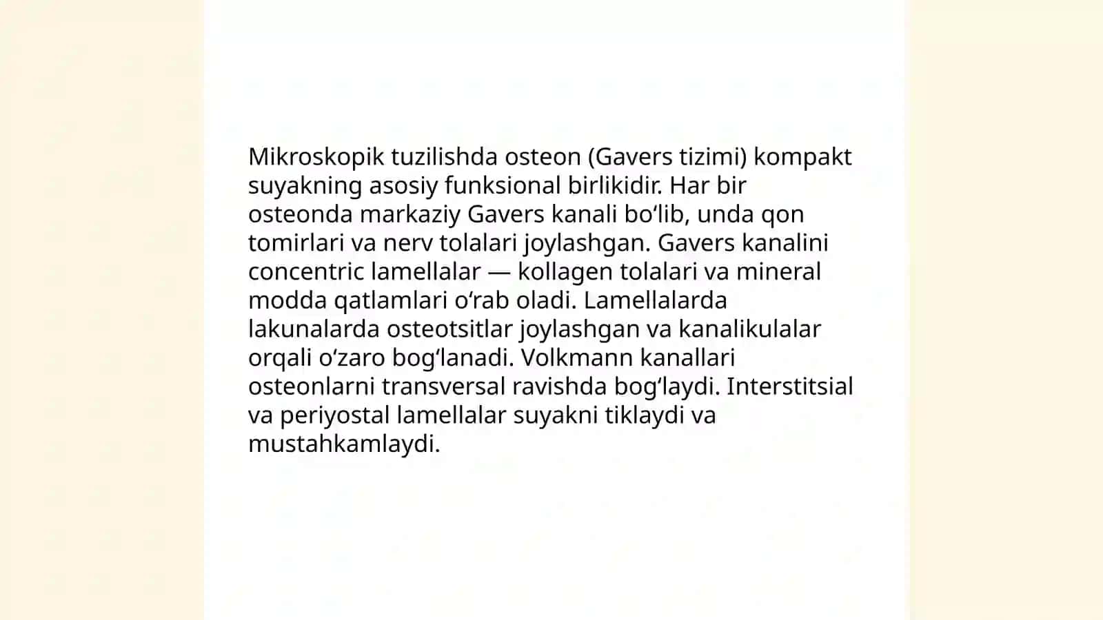 Suyaklarning tuzilishi va vazifalari 4