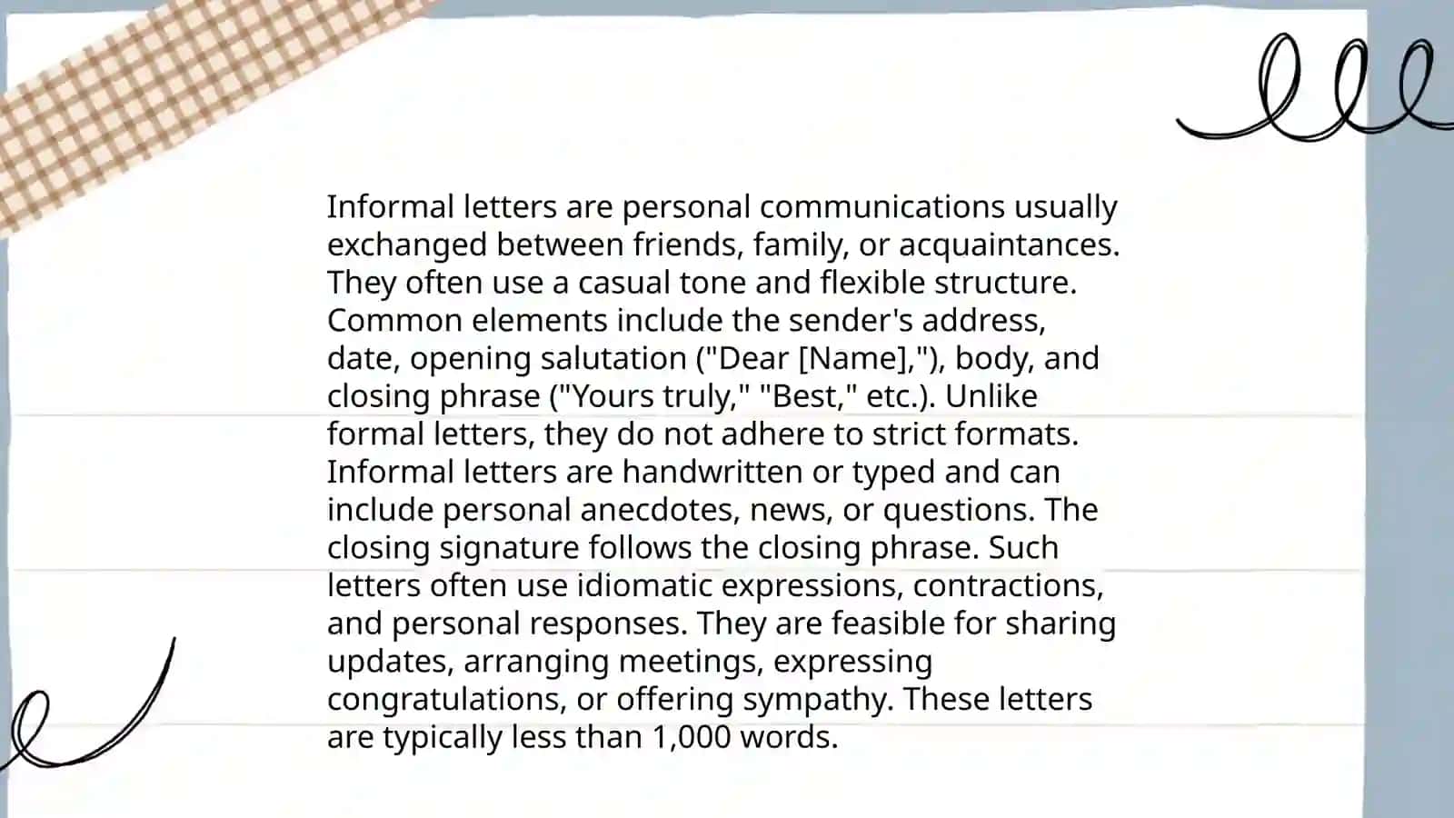 Types of letters 4