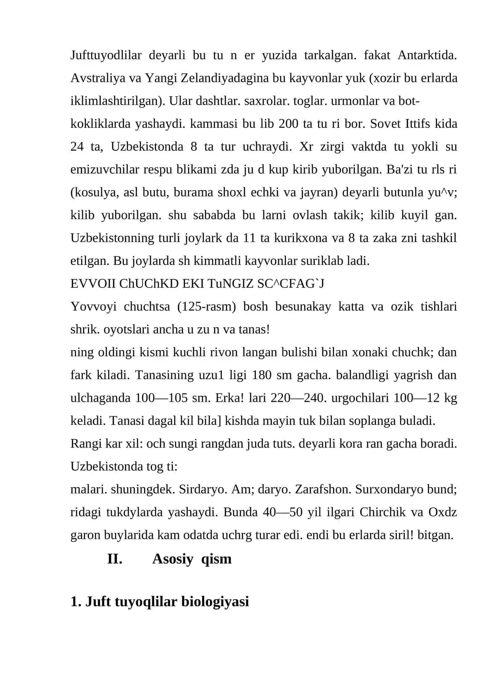 Juft tuyoqli sutemizuvchilar biologiyasi 4