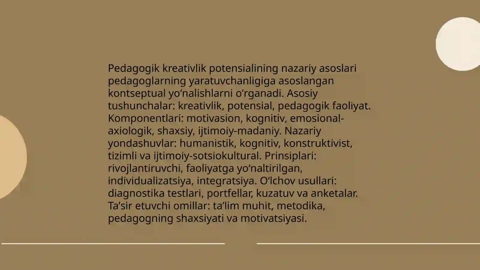 Pedagogik kreativlik potensiyali.Pedagogik kompetentlik 4