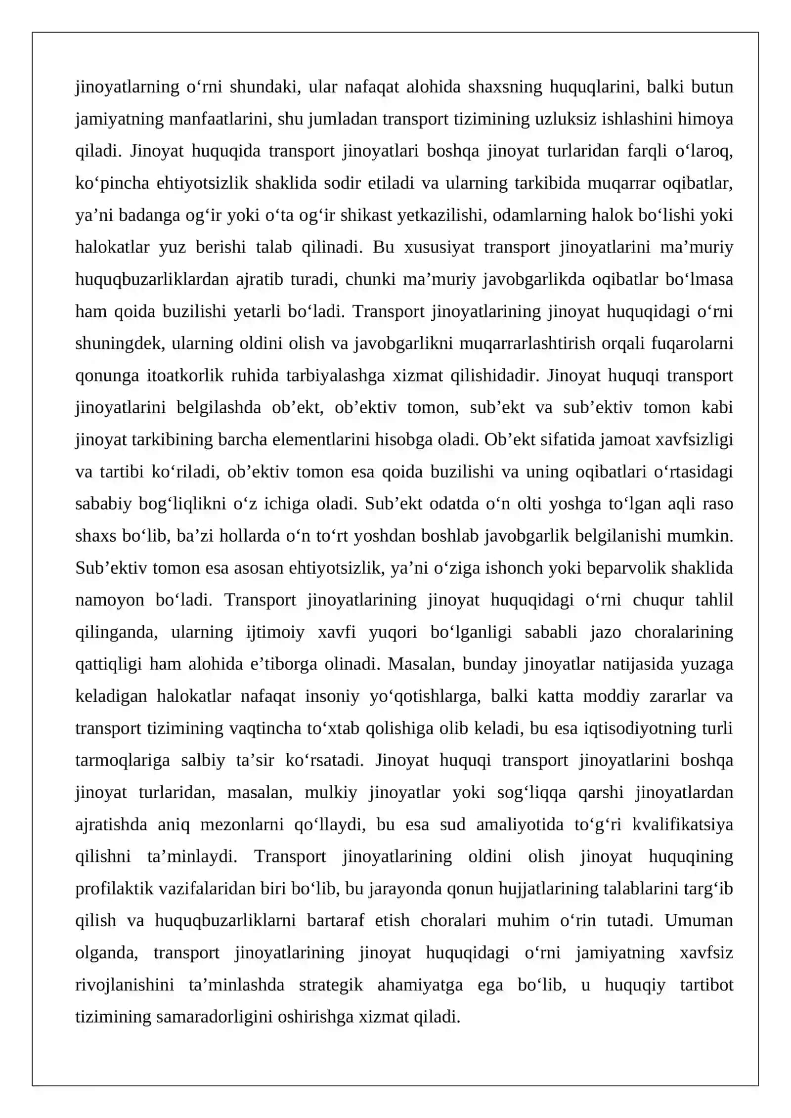 Transport harakati xavfsizligiga qarshi jinoyatlar huquqiy tahlili 4