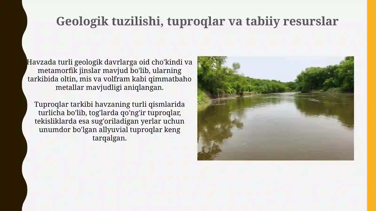 Daryo havzasi tabiiy sharoit va iqtisodiy tavsifi 4