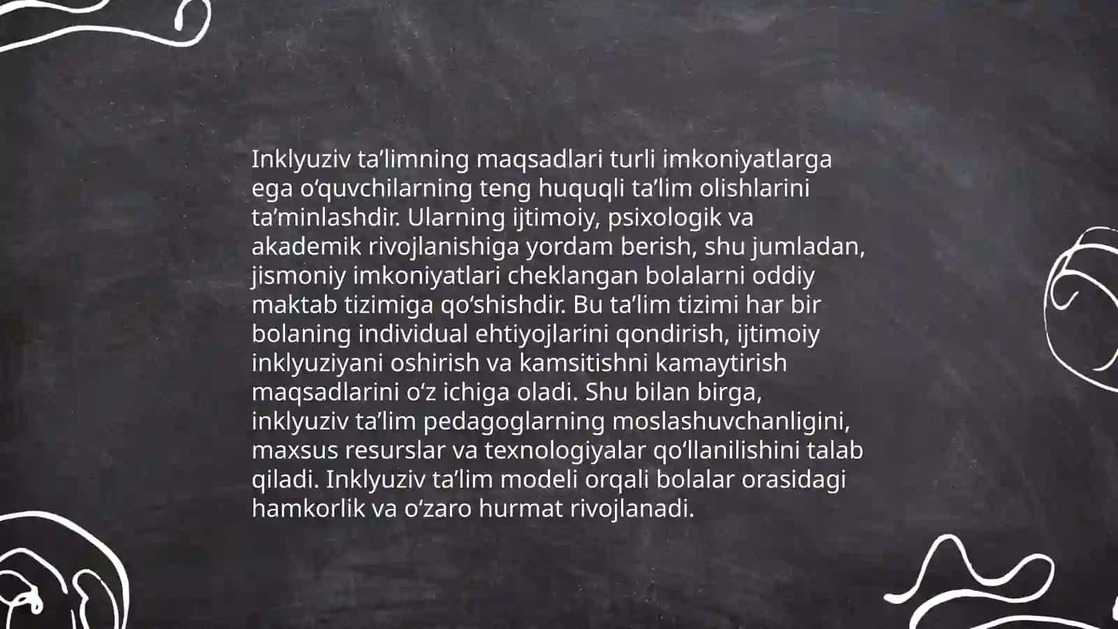 Pic bolalar uchun inklyuziv talim qanday tashkil etiladi 4