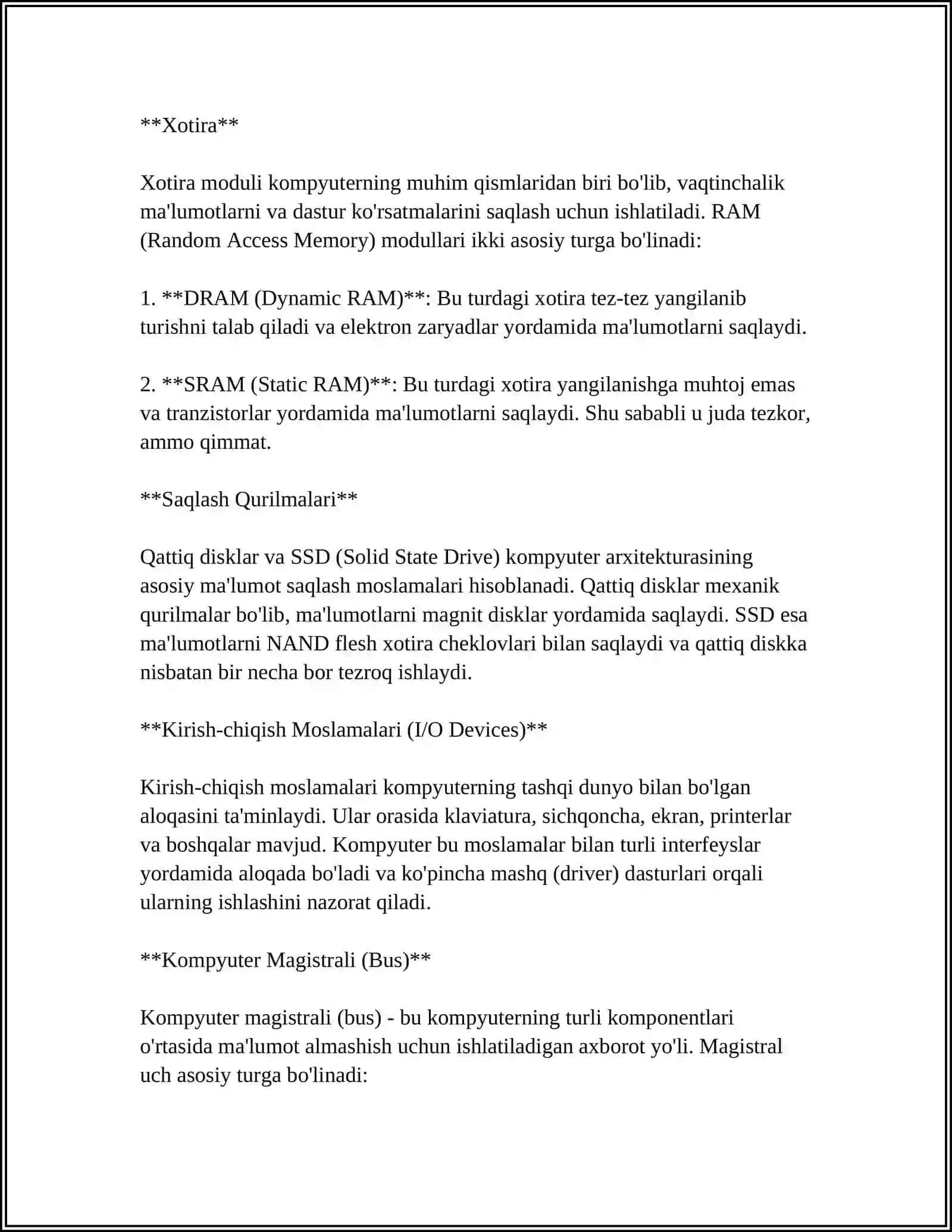 KOMPYUTER TIZIMING TUZILISH TURLARI 4
