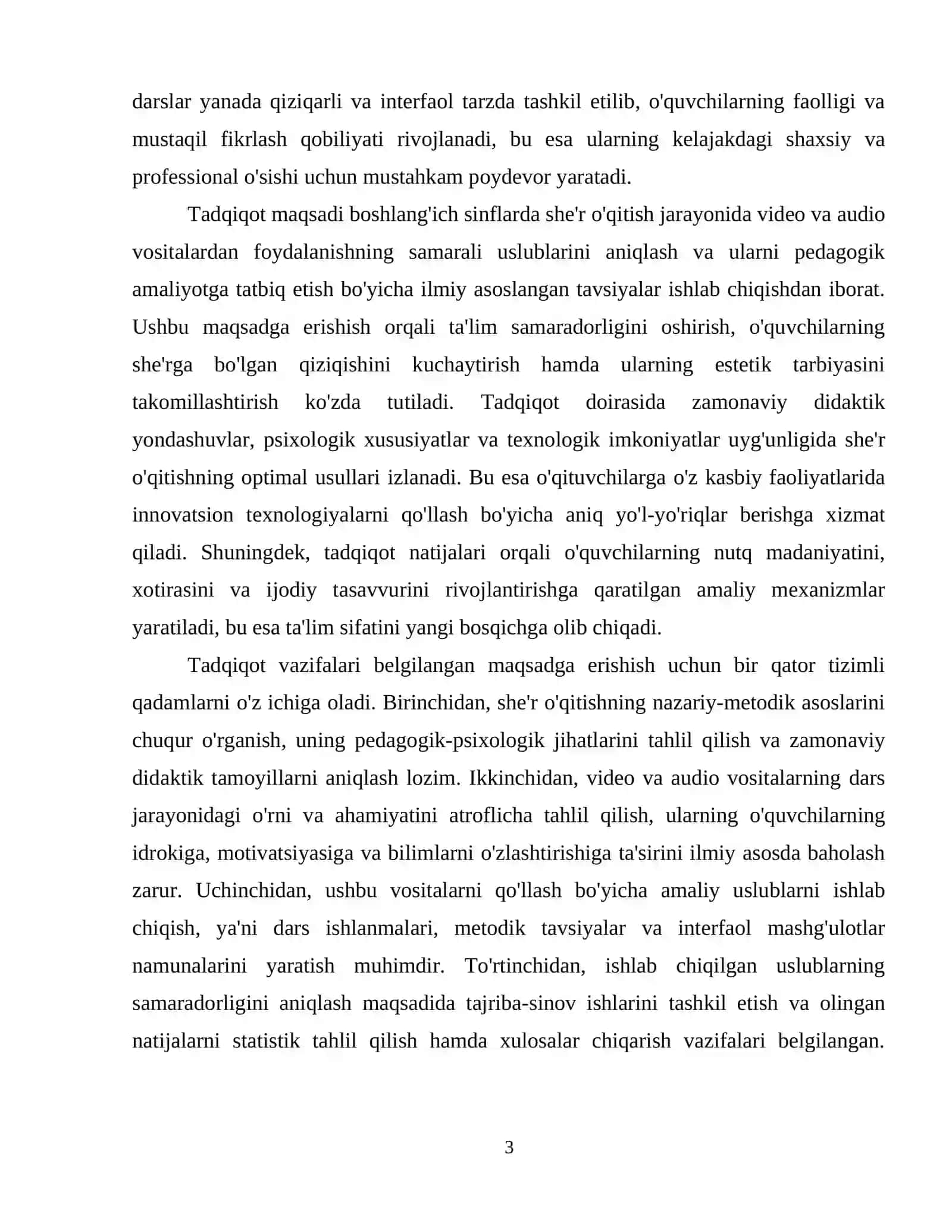 Boshlangʻich sinflarda she'r oʻqitishda video va audio vositalardan foydalanish 4