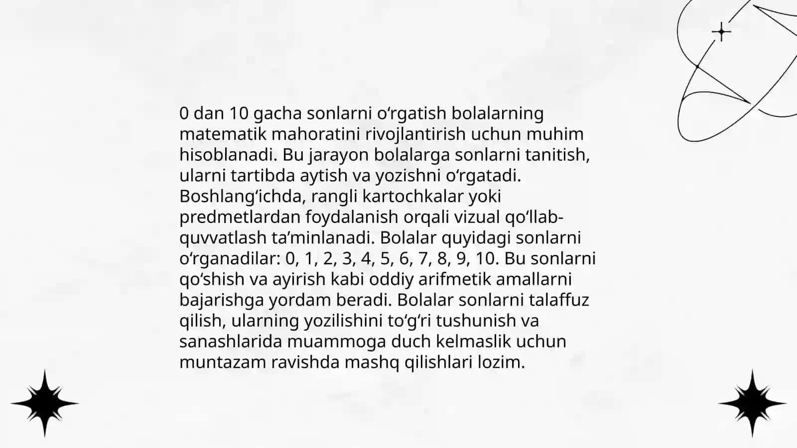 Bolalarda miqdor va son sanoq haqidagi bilimlarni shakllantirish va sanashga oʻrgatish 4