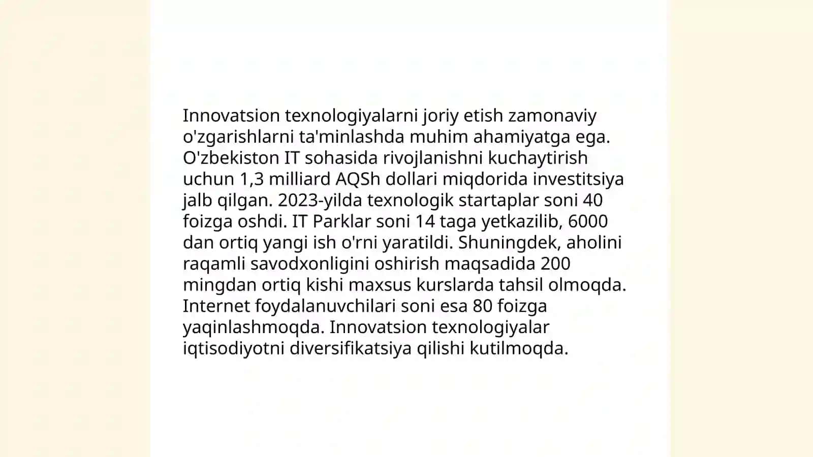 Ijtimoiy sohada davlat siyosatining takomillashib borishi va aholi farovonligini oshirish tadbirlari 4
