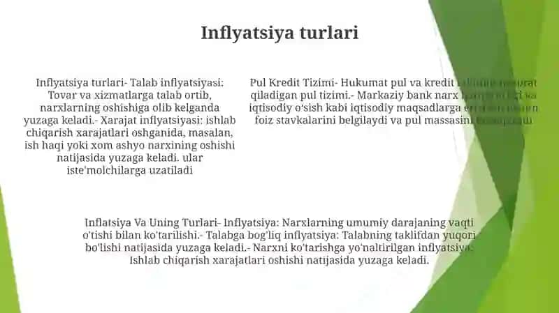 Pul Kredit Tizimi.Inflyatsiya Va Uning Turlari 4