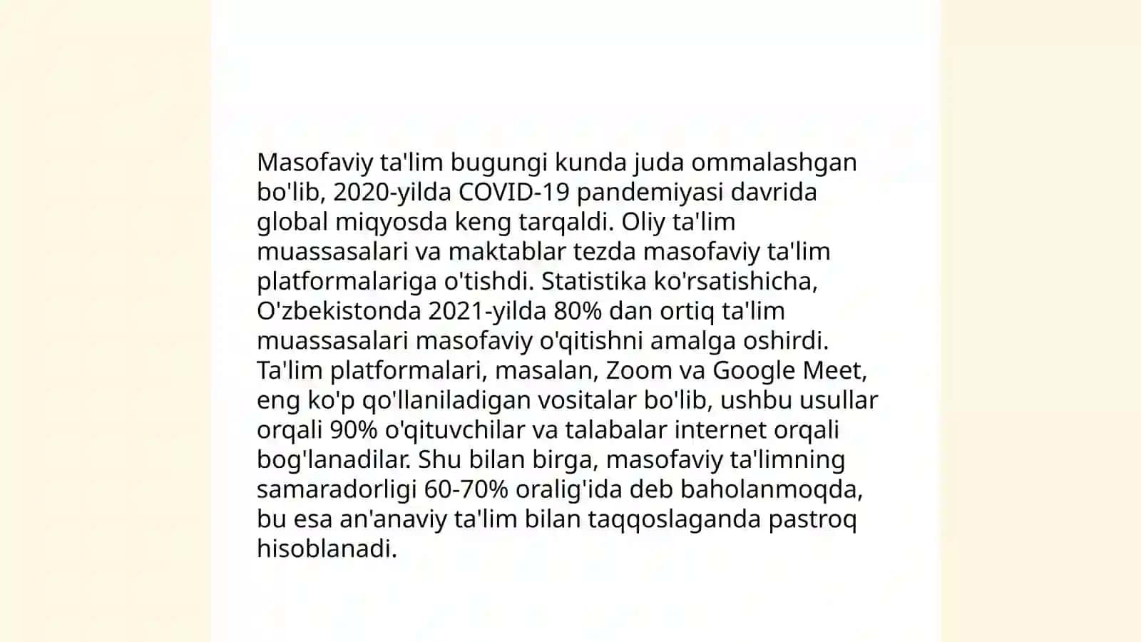 Ta'limning yordamchi shakllari va koʻrinishlari 4