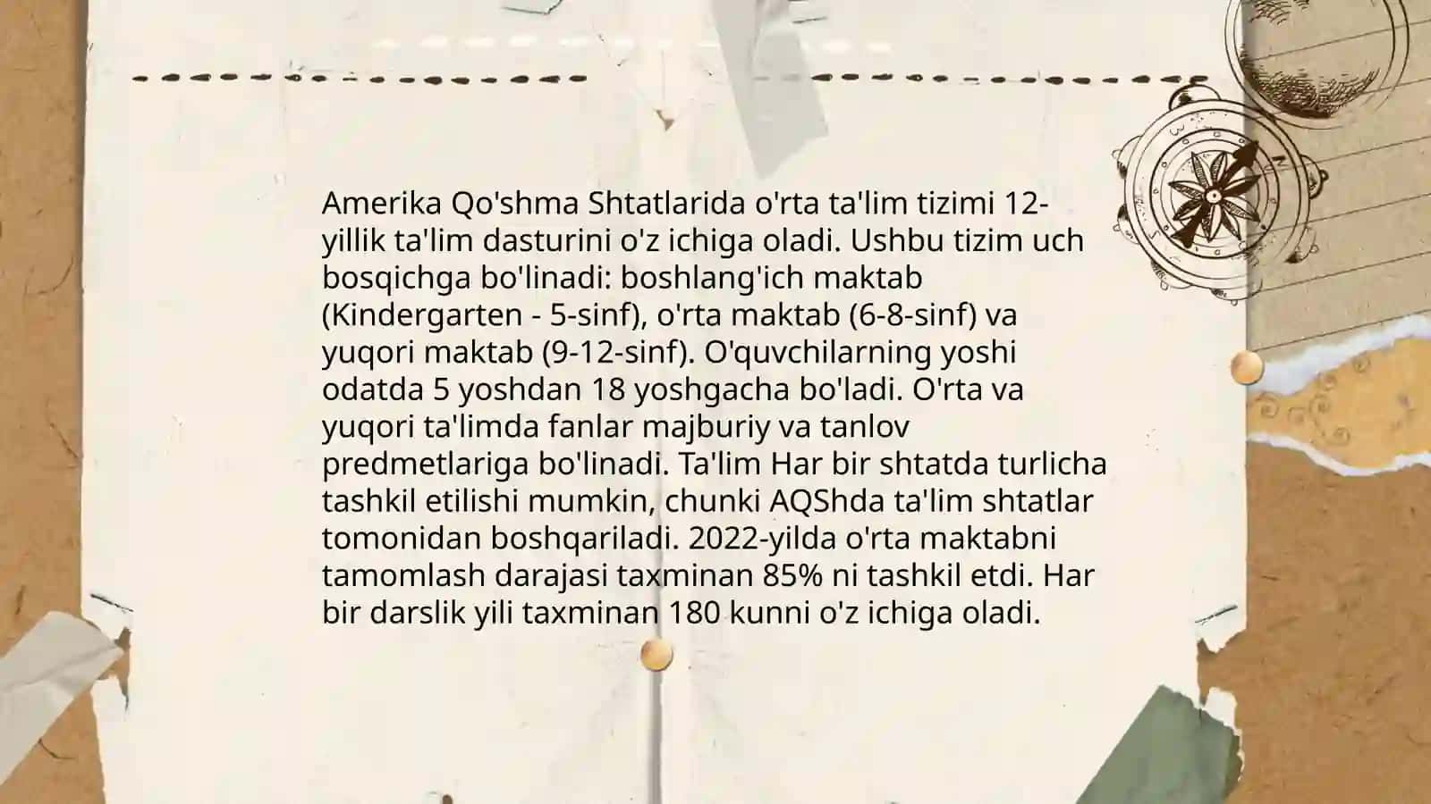 AQSh taʼlim tizimi uning qiyosiy tahlili 4