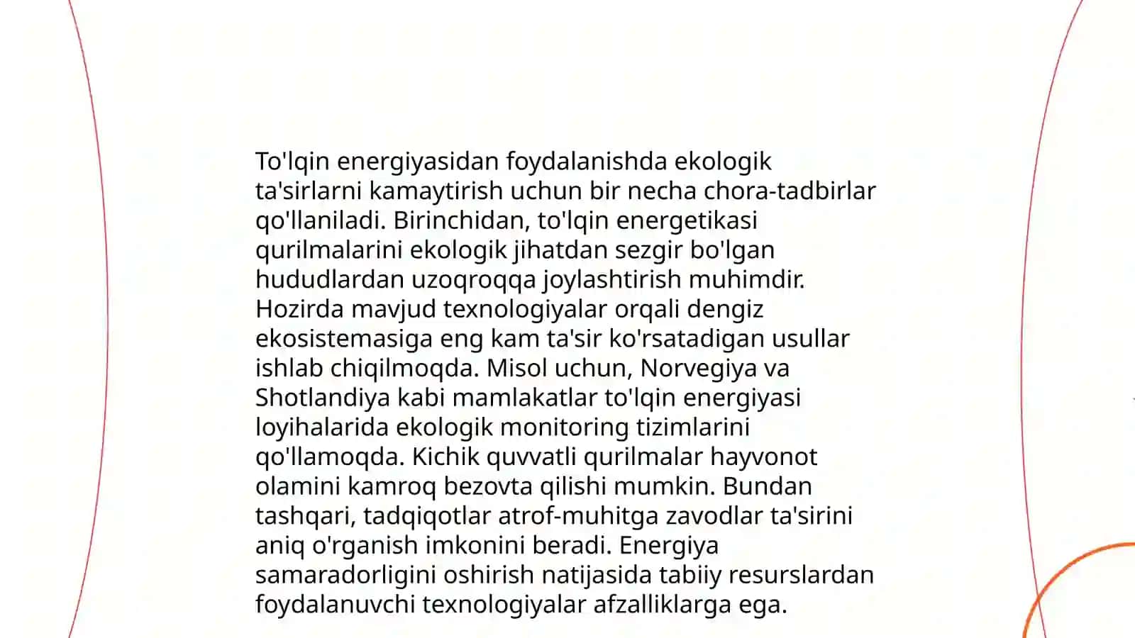 Okean tòlqini energiyasidan foydalanish bòyicha hozirgi kunda olib borilayotgan tadqiqotlar 4