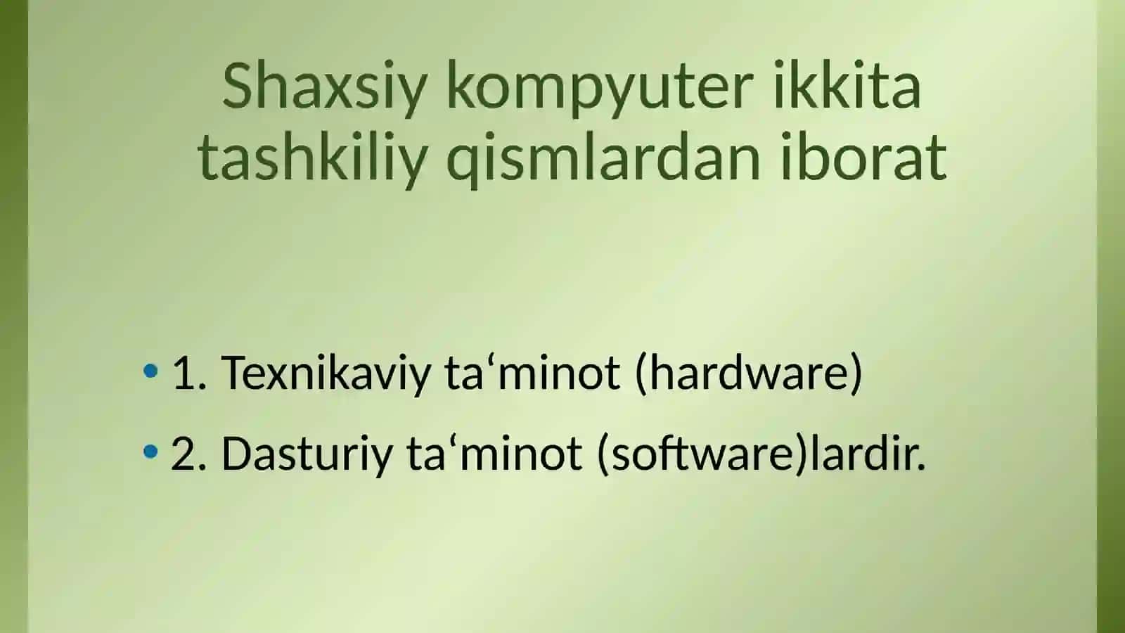Zamonaviy axborot texnologiyalari ning dasturiy vositalari 4