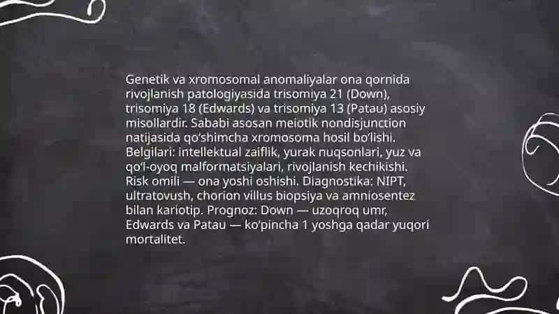 Ona qornida rivojlanish patologiyasi 4