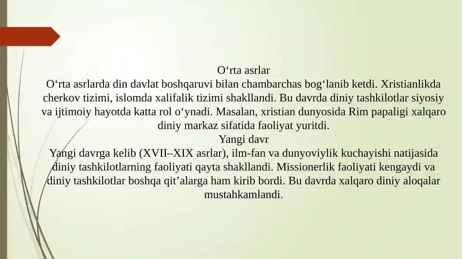 Xalqaro diniy tashkilotlar faoliyatining tarixi va ularning barqaror rivojlanish maqsadlariga erishishdagi ahamiyati 4