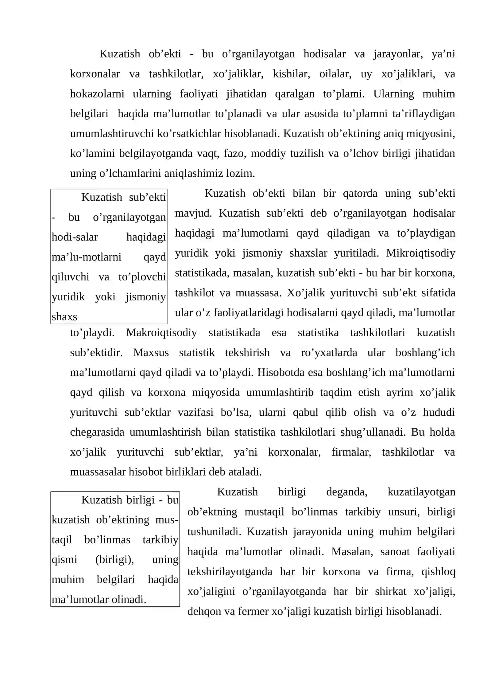 Statistik kuzatish uslubiyati 4