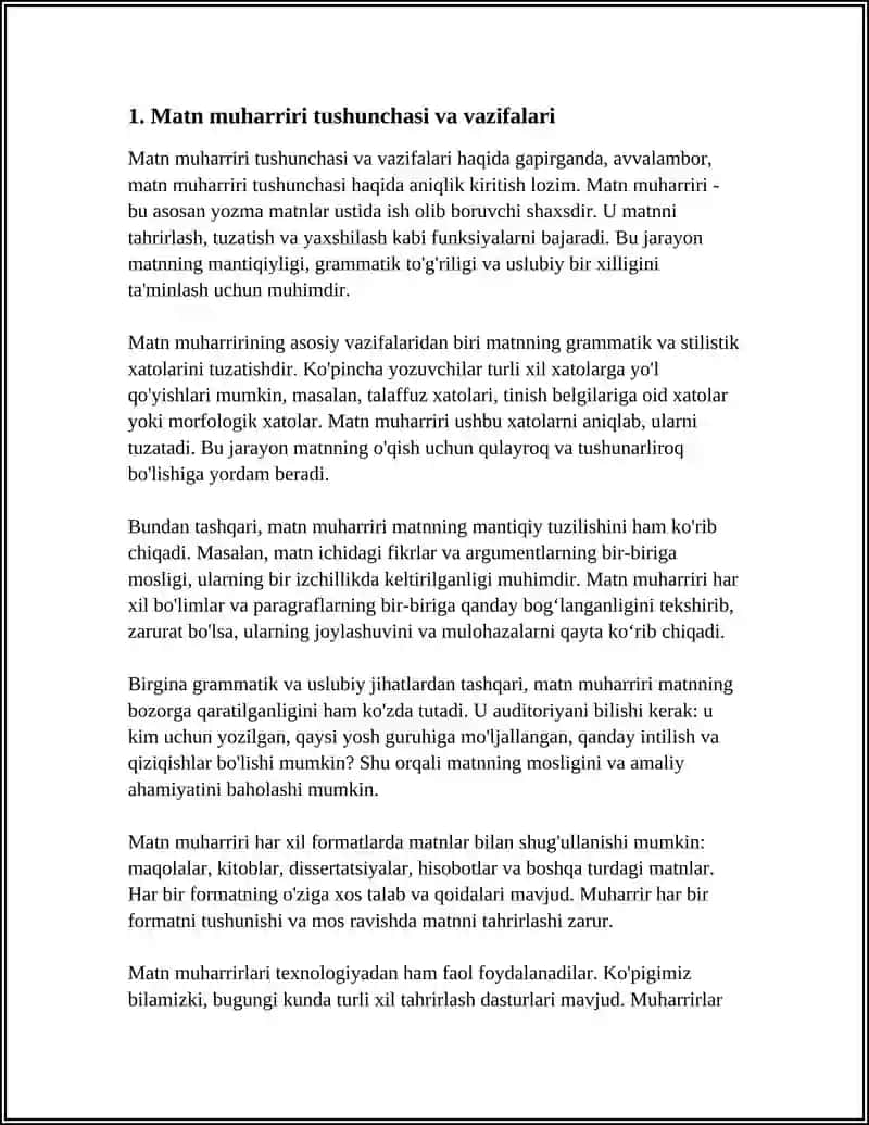 MICROSOFT WORD DASTURIDA ISHLASH KOʻNIKMALARI 4