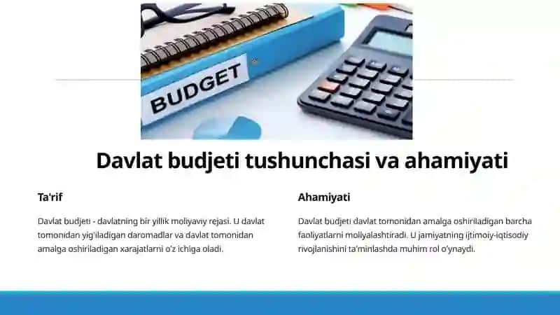 Davlat budjeti va maqsadli jamg'armalar 4