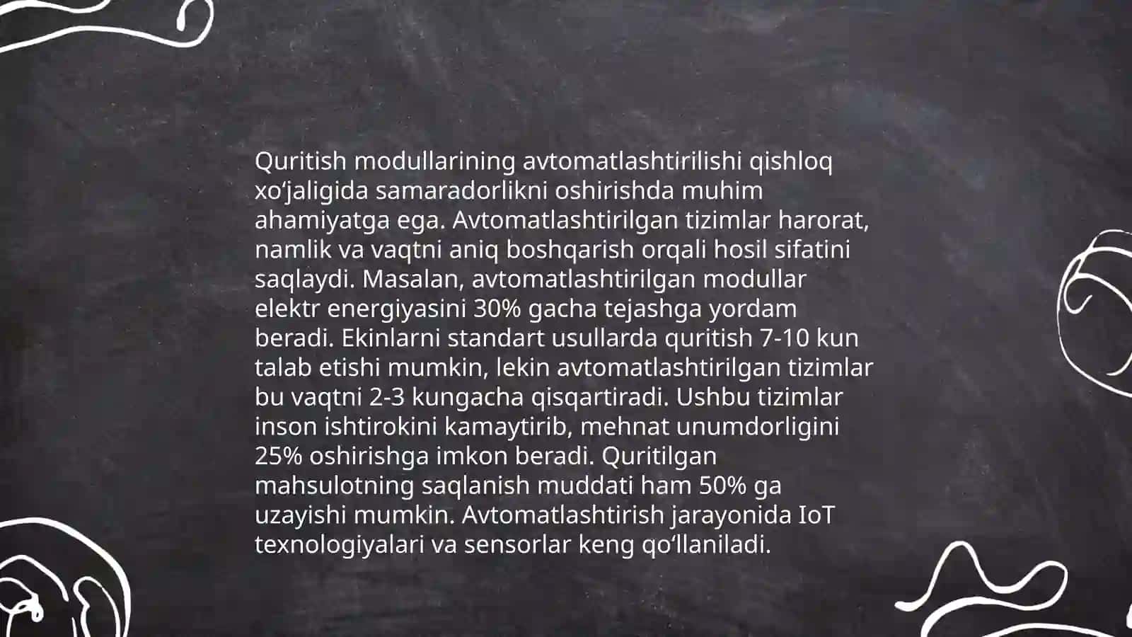 Donni quritish va saqlash jarayonida xizmat ko'rsatuvchi mexatronik modulni takomillashtirish 4