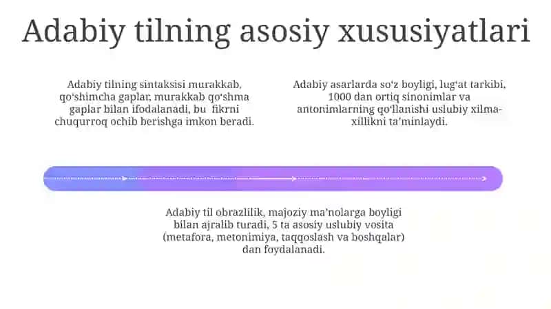Adabiy Tilning Asosiy Xususiyatlari 4