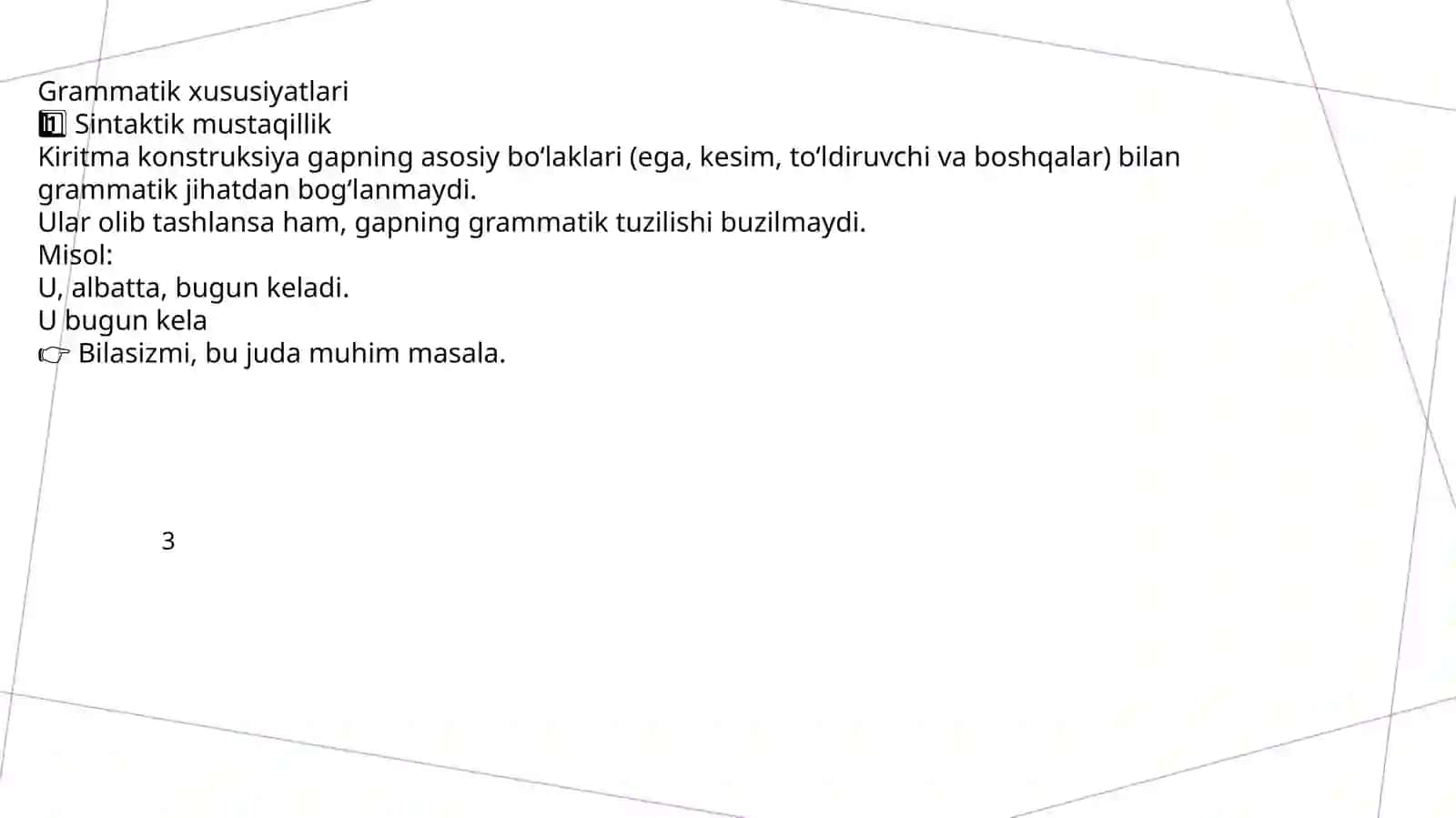 Kiritma konstruksiyalarining uslublarda ifodalanishi 4