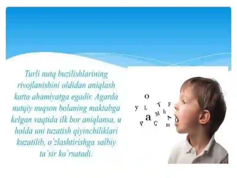 Nutqiy rivojlanishning hilma-hil tepalogik buzulishi differensial tashxislash maqdas vazifalar  asosiy me`zonlari 4