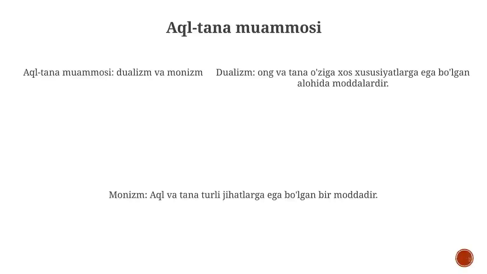 Insonni Tushunishga Dualizm Va Monizm Nuqtai Nazaridan Yondashuv 4
