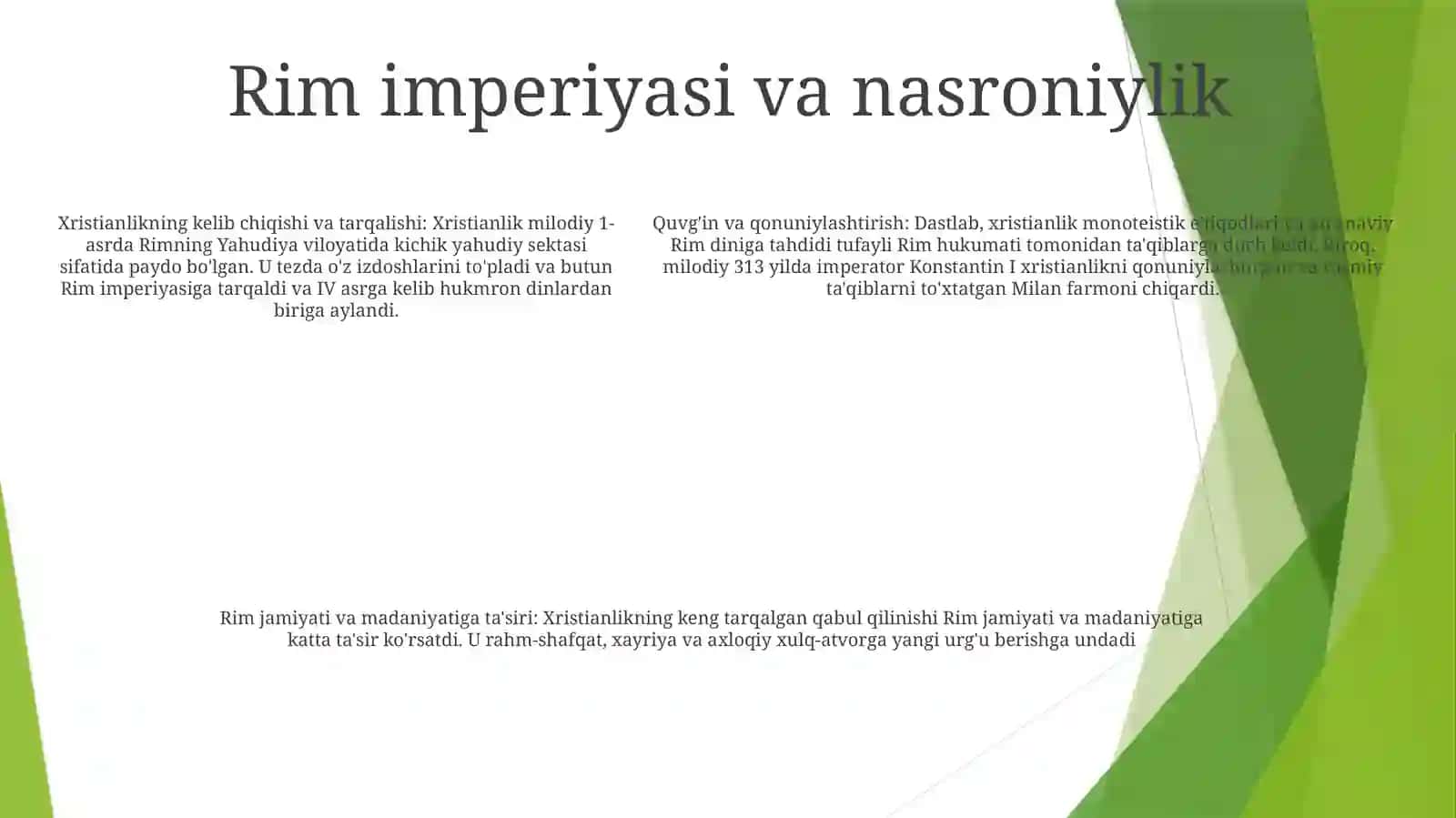 Xristianlik Dini Va Uning Tarqalishi 4
