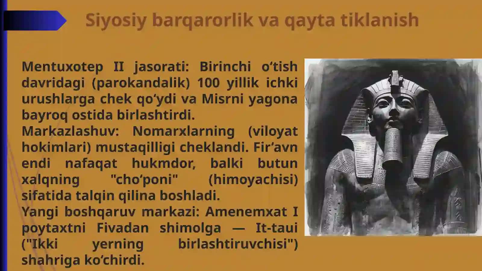 O‘RTA PODSHOLIK DAVRIDA MISR DAVLATI 4