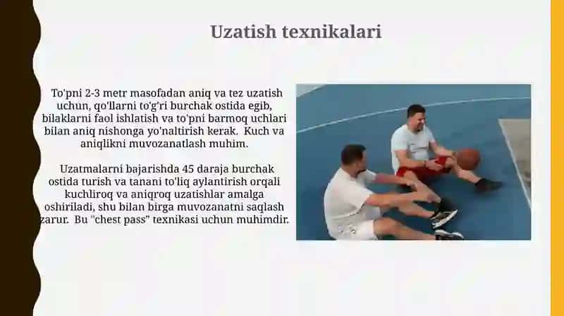 Basketbol o'yinida harakatlanish va to'pni boshqarish texnik usullarini o'rgatish 4