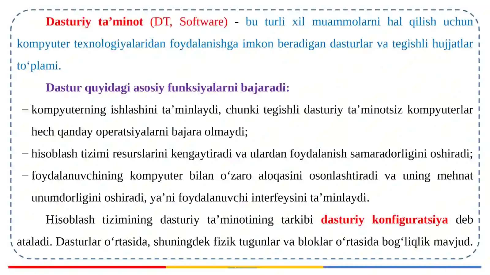 Dasturlashga kirish, dasturlashning asosiy tushunchalari 4