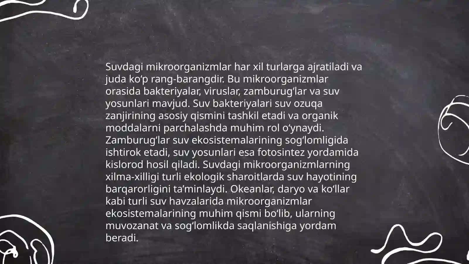 Mikroorganizmlarning suv, tuproq va havoda tarqalishi 4