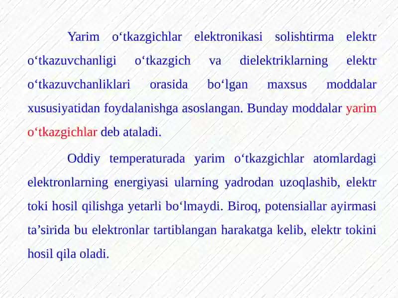 ELEKTRONIKA ASOSLARI 4