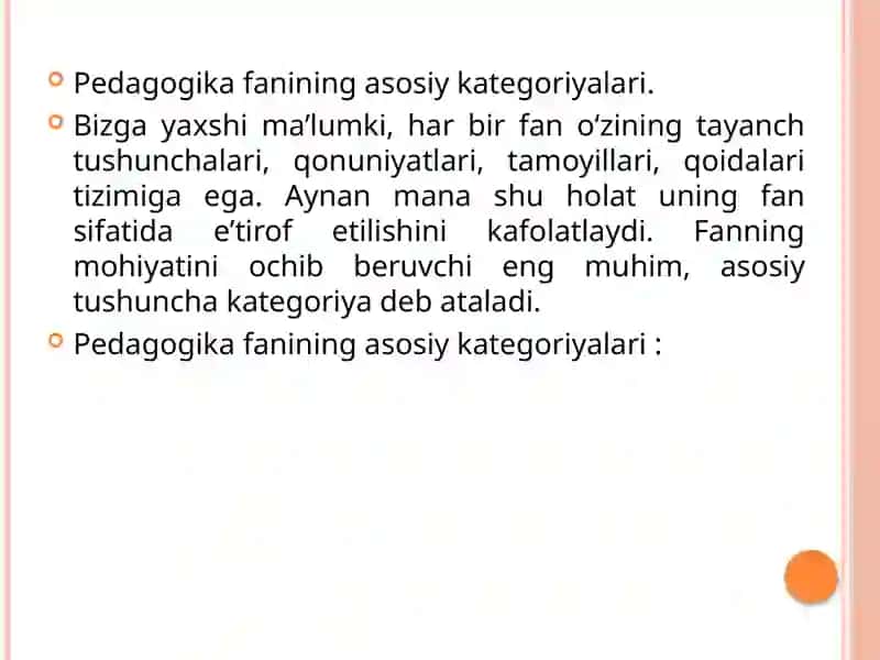 PEDAGOGIKA SHAXS TARBIYASI VA RIVOJLANISHI TO‘G‘RISIDAGI FAN. ILMIY-PEDAGOGIK TADQIQOT METODOLOGIYASI VA METODLARI 4