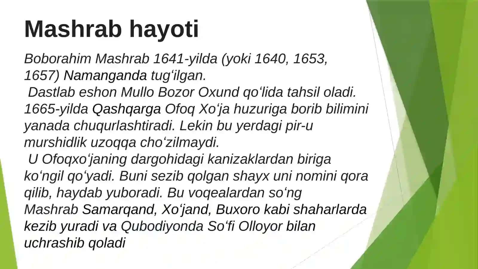 Boborahim Mashrab hayotivaijodi 4