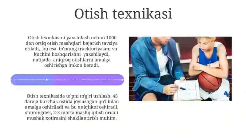 Basketbol o'yin texnikasi va taktikasi 4