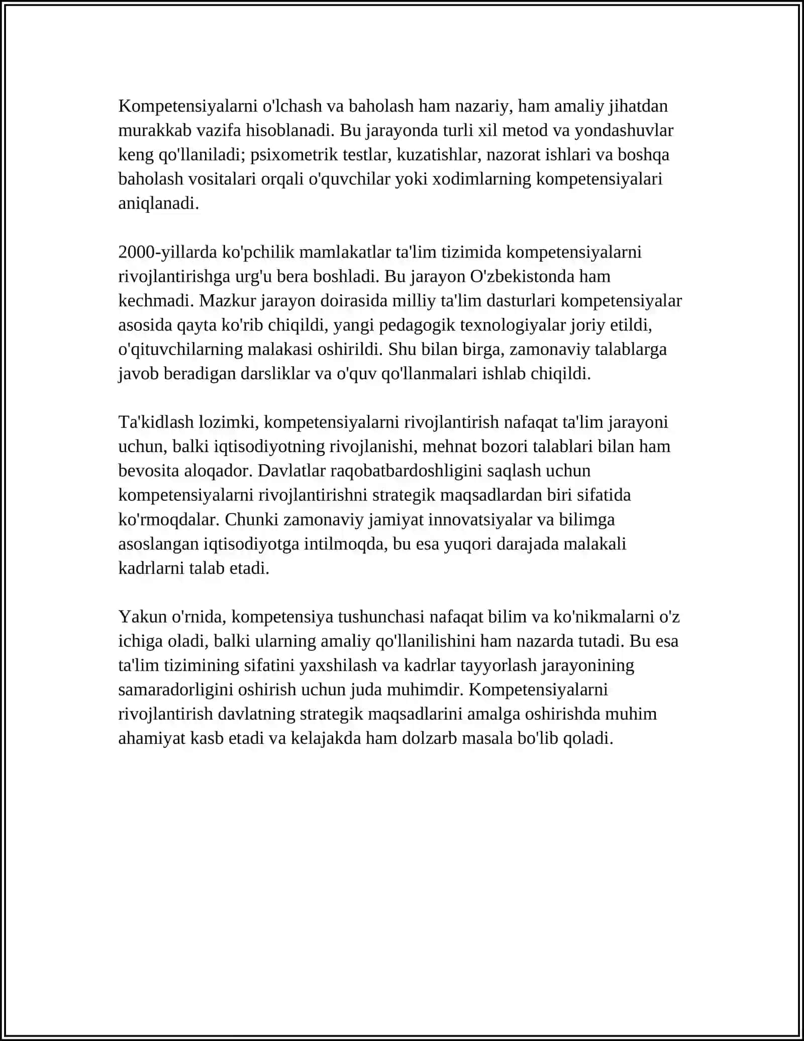 PROFESSOR-OQITUVCHI FAOLIYATIDA KOMPETENSIYALARNING ORNI 4