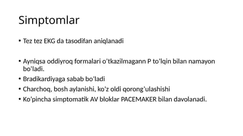 Atrioventrikulyar blokada 4