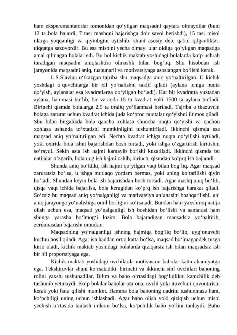 Kichik maktab yoshi davrida psixologik rivojlanish xususiyatlari 4