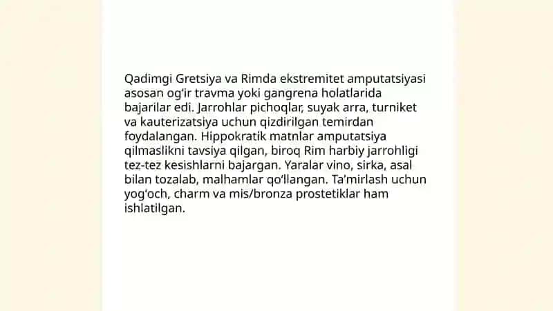 Qadimgi Gretsiyada va Rimda jarrohlik usullari 4