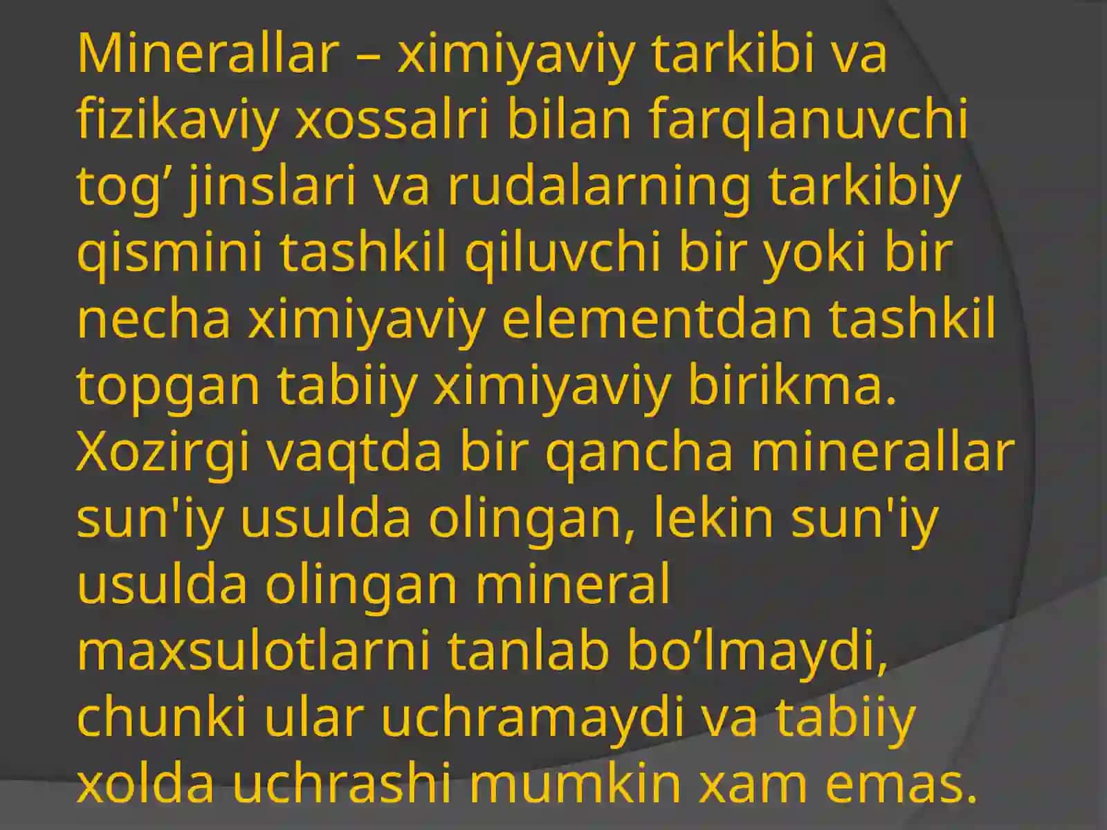 Mineral moddalar yetishmovchiligi 4